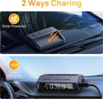 2025 RV Tire Pressure Monitoring System,0-87 PSI Tire Pressure Monitor System with Solar Charge,TPMS with 4 Sensors&6 Alarm Modes, Color LCD&Car Temperature Display for RV Trailer - Image 5