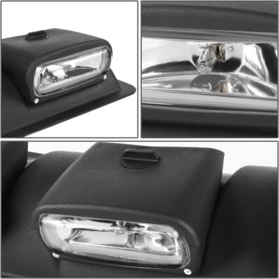 DNA MOTORING FL-ZTL-359-CH Universal Roof Mounted Fog Light with Wiring Harness & Interior Switch,Vertical Adjustable Beam Angle,Clear Lens - Image 4