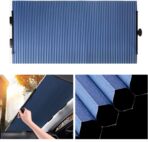 Retractable Windshield Sun Shade for Car, Cordless Cellular Sun Visor Protector Blocks 99% UV Rays to Keep The Vehicle Cool, Honeycomb Sunshade Fits Various Models with 3 Suction Cups (63CM/25IN)