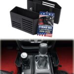Center Console Organizer Storage Box for Jeep Wrangler JL Gladiator JT 2018-2025 2026 Accessories Gear Shift Side Tray Flag Accent, 2PCS