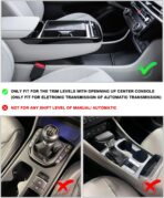 CDEFG 2Pcs Lower Center Console Tray Floor Console Organizer with Cup Holder Compatible with 2025 2026 Hyundai Tucson Limited Accessories Middle Console Storage Box - Image 2