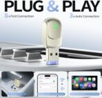 Mini Wireless CarPlay Adapter 2025 Upgrade – Dual-Band WiFi & Bluetooth 5.3, Plug & Play Car Dongle, Auto Connect, Compact Design, OTA Update, Compatible with Cars 2016+ Wired CarPlay/Android Auto - Image 5