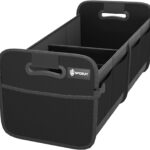 Sposuit Trunk Organizer for Car - 70L Collapsible Car Storage with 11 Pockets & Reinforced Handles, SUV Trunk Organizers for Grocery Cargo(Black)