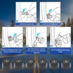 Tire Pressure Monitoring System,RV TPMS,5 Alarm Modes,Real-time Tire Pressure&Temp LCD Display,IPX67 Waterproof,Wireless Solar System&USB Charge,TPMS for 6 Wheeled RV/Trailer/Truck/Sedan(0-144psi) - Image 9