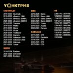 TPMS GM SUV/MPV Pre-Programmed Tire Pressure Monitoring Sensor Compatible with Chevrolet Traverse 2016-2025 |Tahoe 2020-2025 ➤GMC Acadia 2016-2023 |Yukon 2020-2025 (Set of 4) 433MHz - Image 3