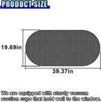 Car Rear Window Sunshade, Windshield Sunshade Block UV Rays for Rear Facing Seats with Suction Cup, Sunlight Shield for Back Window, Sun Blocker Mesh Cover for Baby Pet Children (39"x19"/Rear) - Image 2