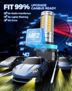 Marsauto H16 H8 Led Fog Light Bulb Yellow 12,000LM, 1:1 Size H11 Yellow Fog Lights, Real 360° Illumination 3000K Amber Strong Penetration, Upgraded LED Chips H11 H8 Fog Bulb, Tail Light Covers - Image 8