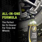 ExoForma Wheel & Tire Cleaner - Removes Built-Up Brake Dust, Dirt & Grime - Improves Dressing Performance - 2-in-1 Formula - Chosen by Pros (16 FL Oz)