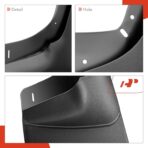 A-Premium Set of 4PCS Mud Flaps Splash Guards Mudguards Mudflaps Compatible with Chevrolet Avalanche, Silverado, Suburban, Tahoe 01-06 & GMC Sierra, Yukon 00-06, fits for Fender Flares, Front & Rear - Image 8