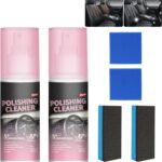 Polishing Cleaner for Car Interior Detailing,Car Interior Cleaner,Vehicle Interior Polish for Rubber, Leather