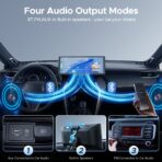 9.26'' Carplay Screen for Car with 2.5K Dash Cam and 1080P Backup Camera Portable Wireless Android Auto Screen GPS Navigation Mirror Link Voice Control Hands-Free for iOS 11+ Android 11+ - Image 5