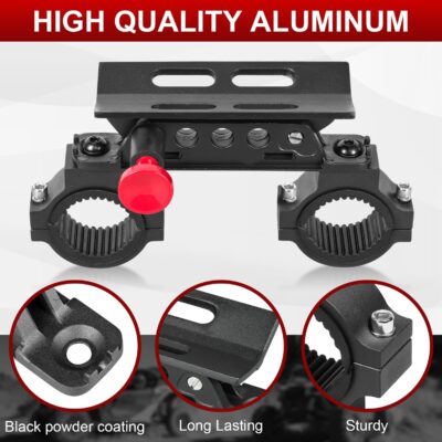 Quick Release Roll Bar Fire Extinguisher Mount Holder Bracket Kits Compatible with for UTV Polaris RZR Pioneer Can Am Maverick X3 Commander Talon ATV Jeep Wrangler with 1''-2'' Roll Cage - Image 2