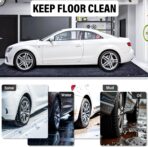 Garage Floor Mat, Garage Car Mat - Non-Slip Waterproof Containment Mat, Heavy Duty Durable Protection, Easy to Clean & Install, Perfect for Garage, Workshop, Parking (7'9"W x 21'L) - Image 3