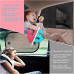 Car Window Shades, 2 PCS Magnetic Double Layer Auto Sun Shade for Side Windows Privacy Full Covers/Half Shade Options Back Car Window Curtains for Baby Protection - Image 7