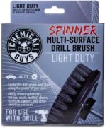 Chemical Guys ACC506 Light Duty Spinner Multi-Surface Drill Brush Attachment (Fits Any Standard Drill - Power Scrubber Removes Stains & Gently Cleans Upholstery, Fabric and Carpet), Gray - Image 3