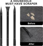 Crevice Cleaning Tool, 9 PCS Carbon Fiber Plastic Scraper Tool Car Detailing Brush Set Non-scratch Multi-purpose Scraper for Clean Small Narrow Spaces and Gaps, Remove Stickers Labels Oil Stains Dirt - Image 7
