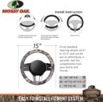 Mossy Oak Full Camo Steering Wheel Cover - Made from Premium Cotton Twill, Universal Fit for 14 1/2 to 15 inches - Official Licensed Product - Image 6