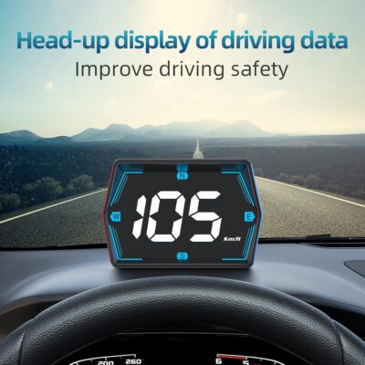 Universal Car HUD GPS Speedometer G20 Car Heads-up Display Plug and Play with USB Connection,Displays MPH, Comes with Compass Over Speed Alert HD Display Speedometer for All Vehicles - Image 2