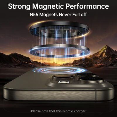 SYNCWIRE Fits MagSafe Car Mount, Magnetic Phone Holder for Car Dashboard, [Flexible Three-axis] 360° Rotation Magnetic Car Mount Strong Magnets Car Phone Holder for iPhone 17 16 15 14 Pro Max - Image 6