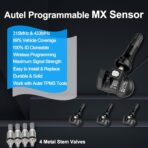 Autel TPMS Programming Tool TS508WF KIT, with $180 4PCS 315+433Mhz MX Sensors & 4PCS Metal Valves, Upgrade of MaxiTPMS TS601/ TS508 Tire Sensor Programmer, TPMS Diagnostic/Activate/Relearn Tool - Image 3