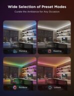 Govee COB LED Strip Light Pro, LED Lights for Bedroom Compatible with Alexa, Google Assistant and Matter, RGBICW Light with Warm White, Smart Strip Light, LED Lights for Bedroom, Color Changing, 9.8ft - Image 4