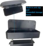 Arm Rest for Car,Car armrest Car arm Rest,Seat Gap Storage Box,Car Seat Gap Filler Organizer,Forearm Wrist Support Adjustable Armrest,Car Central Liftable Armres Storage Organizer Box Black - Image 3