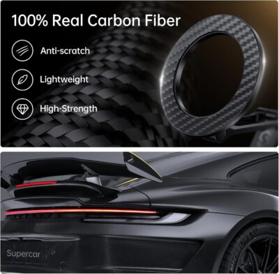 SYNCWIRE Fits MagSafe Car Mount, Magnetic Phone Holder for Car Dashboard, [Flexible Three-axis] 360° Rotation Magnetic Car Mount Strong Magnets Car Phone Holder for iPhone 17 16 15 14 Pro Max - Image 5