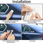 Lamoutor 43Pcs Car Emblem Letters Sticker DIY 3D Chrome Number Symbol Badge Decal - Image 5