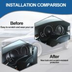 Center Console Dashboard Meter Panel Frame Trim Compatible with BMW 5 Series G30 G38 2018-2022,Car Dash Instrument Panel Speedometer Frame Molding Cover Trim Accessories (ABS Chrome) - Image 2