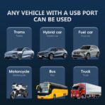 G9 Heads Up Display for Car Smart Speedometer HUD Shows Speed, Time, Trip Distance/Duration, 0-100km/h Time Direction with 7 Adjustable Color Modes. - Image 5