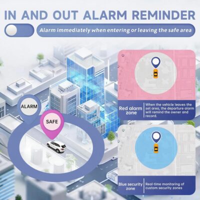 0.8 inch!Hidden Mini GPS Tracker for Vehicles Portable Real Time Magnetic Tracking Device Car Full Global Coverage Location Kids Dogs Trucks Person No Subscription Required Monthly Fee (Medium Size) - Image 4