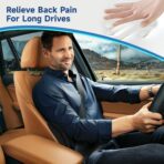 Lumbar Support Pillow for Office Chair Car Lumbar Pillow,Memory Foam Back Cushion with Breathable 3D Mesh Lumbar Support Orthopedic Backrest for Lower Back Pain Relief Ergonomic, LowerBackSupportBlack - Image 8