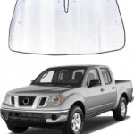 Car Windshield Sun Shade Compatible with Nissan Frontier 2013-2021 Windshield Sunscreen Heat Shield Front Windshield Sun Shade Folding Sunshade UV Protection (Suction Cup Model)