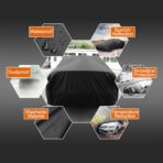 uxcell Car Cover Waterproof All Weather for Car, Full Car Cover Rain Sun Protection Universal Fit for Sedan 178''-185'' - Image 5