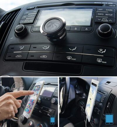 Universal Car Phone Mount Magnetic - All-Metal Car Mount for Smartphone & GPS - Cell Phone Holder for Car Dashboard. +100 to Safeness & Comfort - Image 7