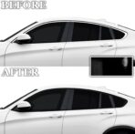 BOGAR TECH DESIGNS for BMW X4 2019-2025 Side Window Chrome Delete – Precut Vinyl Trim Overlay, Gloss Black Blackout Appearance - Image 3