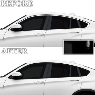 BOGAR TECH DESIGNS for BMW X4 2019-2025 Side Window Chrome Delete – Precut Vinyl Trim Overlay, Gloss Black Blackout Appearance - Image 3