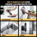 Real Ceramic Coating for Cars Polish (16 Fl Oz), Unmatched Shine Car Wax Coating Spray, No Pungent Smell, Quick Detailer Spray Wax, Lasts 50+ Washes Car Paint Sealant, Truck Accessories - Image 7