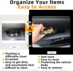 Car Door Handle Pocket Organizer Inserts for Lexus RX 2023 2024 2025 2026 Accessories Car Pocket Organizer Front Rear Door Grab Inner Tray Box (4PCS Black TPE Storage Box-4 Door) (Black) - Image 4