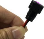 Oznium BRIGHTEST Light Bolt - Flush Mount 12V LED Light for Bumper, Grille, Cars Interior, Dash, Ambient Lighting, Motorcycle w/SLEEK Aluminum Housing & Screw Nut (11 mm Black, UV Ultra Violet LED) - Image 2