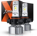 SEALIGHT 5202 LED Fog Light Bulbs or DRL, 18000LM 800% Brightness 5202 5201 PS19W PS24W Fog Lights LED Bulb for Car, 6500K Cool White 984 FT Strong Penetration, 60000 Hours Lifespan, Pack of 2