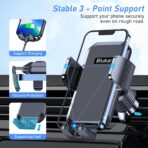 Blukar Car Phone Holder Mount, Super Stable Air Vent Cell Phone Car Mount with 2025 Metal Hook Clip, 360° Rotation,One Button Release for iPhone, Galaxy, Google, and All Other Smartphones - Image 4