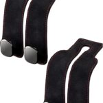 Car Seat Headrest Hooks for Purses and Bags, 2026 New Car Purse Hook Seat Back Hanger Storage Organizer, Leather Purse Hook for Car (Black 2pcs)