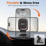 [2 Pack] Magnetic Phone Holder for Car, APPS2Car [Super Strong Magnet] Phone Mount for Car, Dashboard Magnetic Car Phone Holder Mount with Strong VHB Adhesive Mounting, Compatible with iPhone, Samsung - Image 4