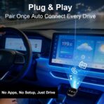 2026 Upgrade 3 in 1 Screen Mirror Adapter - Mirror Phone to Car Screen, CarPlay for iPhone/Android, Auto Connect Dual 2.4/5GHz WiFi & 5.0 (1PCS) - Image 3