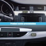 Small Electronic Dashboard Car Time Clock Self-Adhesive Mini Car Electronic Clock, Simple Car Accessories LCD Screen Home Digital Display Clock with Stand for Car, Office (Black) - Image 5