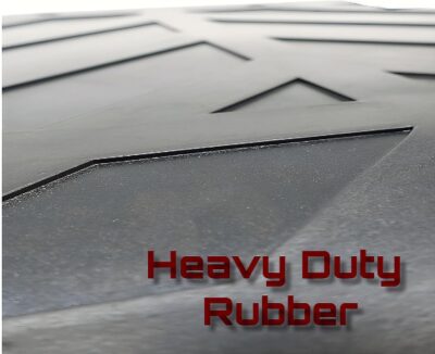 SteelVision (2 Pieces) Black Semi Truck and Trailer Mud Flaps, Rubber Mud Flap for Semi Trucks - Chevron, 24" x 36" Heavy Duty Rubber Pair Mud Flaps, Thickness: 1/4 inch, 2 pcs (24 x 36 inch) - Image 3