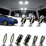 EASY EAGLE LED Interior Car Lights for WRX/WRX-STI/Impreza-2004-2022: 8 Piece Kit White LED Light Bulbs - Super Bright 6000K + Install Tool