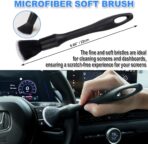 7PCS Car Detailing Brush Set, Ultra Soft Boars Hair Car Interior Detailing Brushes, Car Interior Detailing Kit, Car Cleaning Gel Supplies Kit, Car Dust Brush, Car Accessories for Truck, Suv, Interior - Image 2