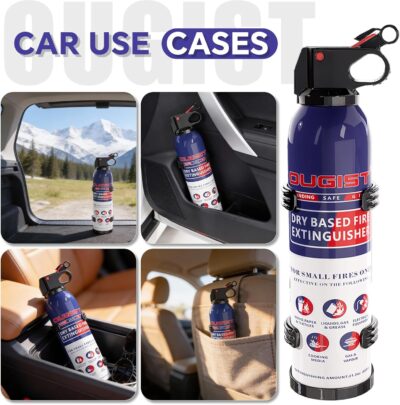ABC Fire Extinguisher for Home & Vehicle - Compact Fire Extinguisher | Grease & Electrical Fire Extinguisher for Kitchen, Car, Office, Easy to use(6-Pack, 1.32lb Each) - Image 4